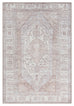 Aneesa Beige and Cream Traditional Distressed Washable Rug