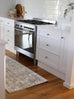 Ava Grey and Gold Traditional Distressed Washable Runner Rug