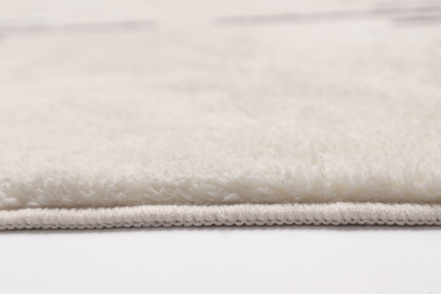Logan Beige and Ivory Abstract Checkered Washable Rug