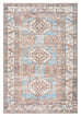 Nazri Orange and Blue Traditional Distressed Washable Rug*NO RETURNS UNLESS FAULTY