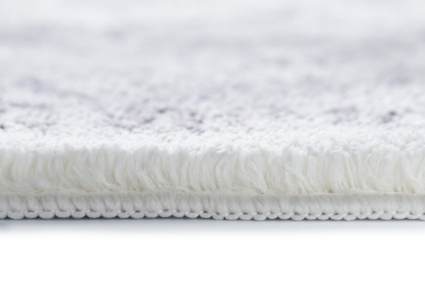 Sakalar Grey Floral Medallion Washable Rug