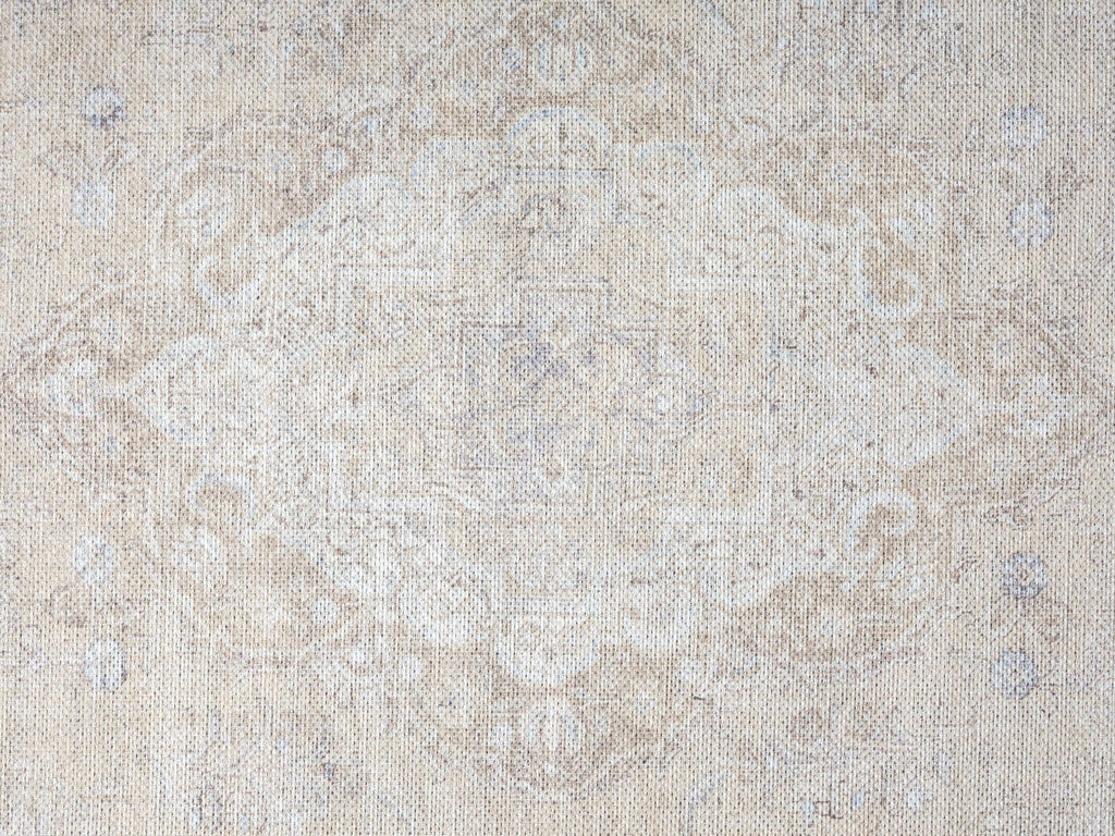 Tinka Beige and Grey Traditional Distressed Washable Rug