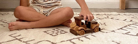 Kids room with playful rugs