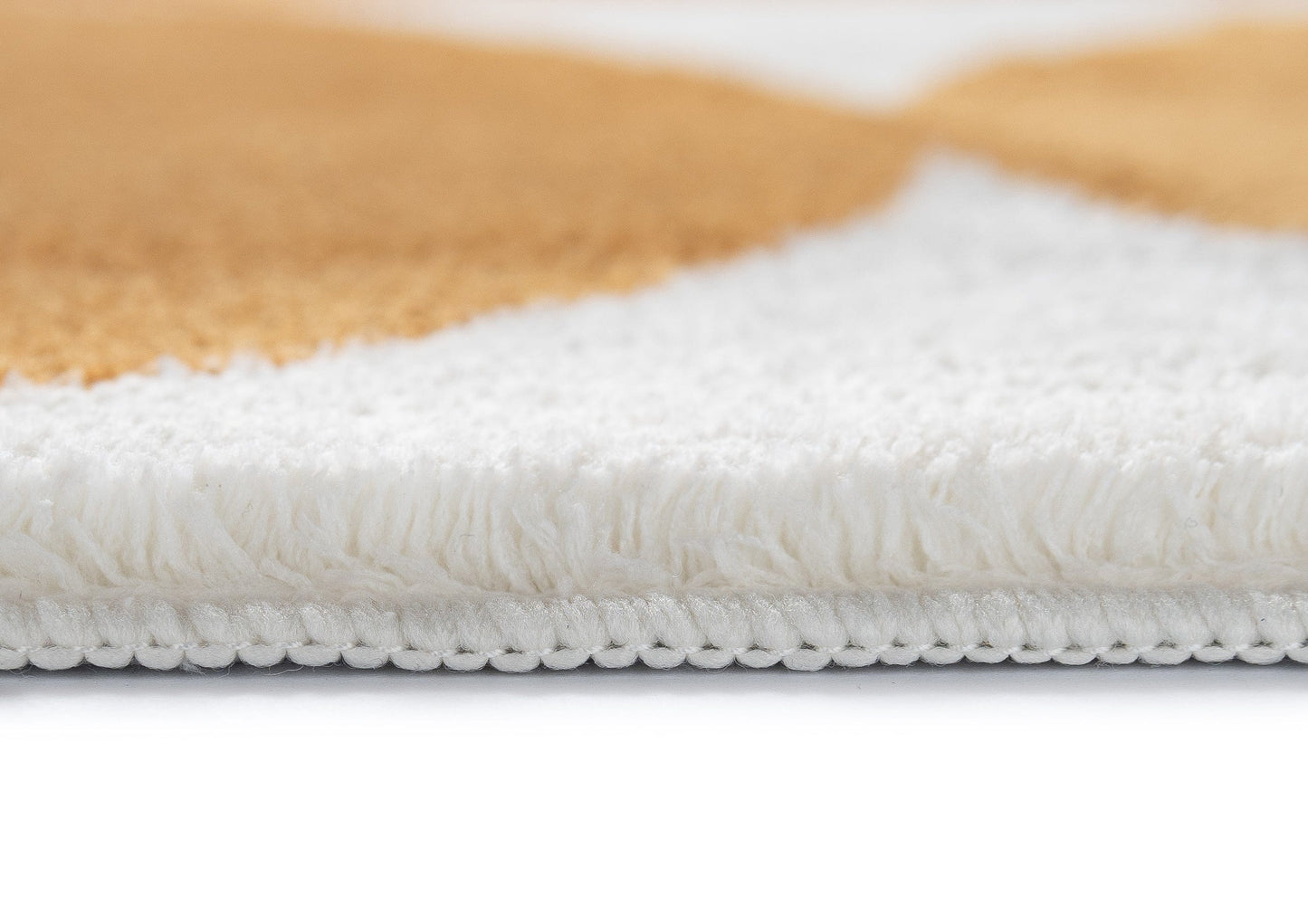 Almere Gold and Ivory Geometric Washable Rug