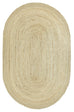 Amber Natural Braided Oval Jute Rug