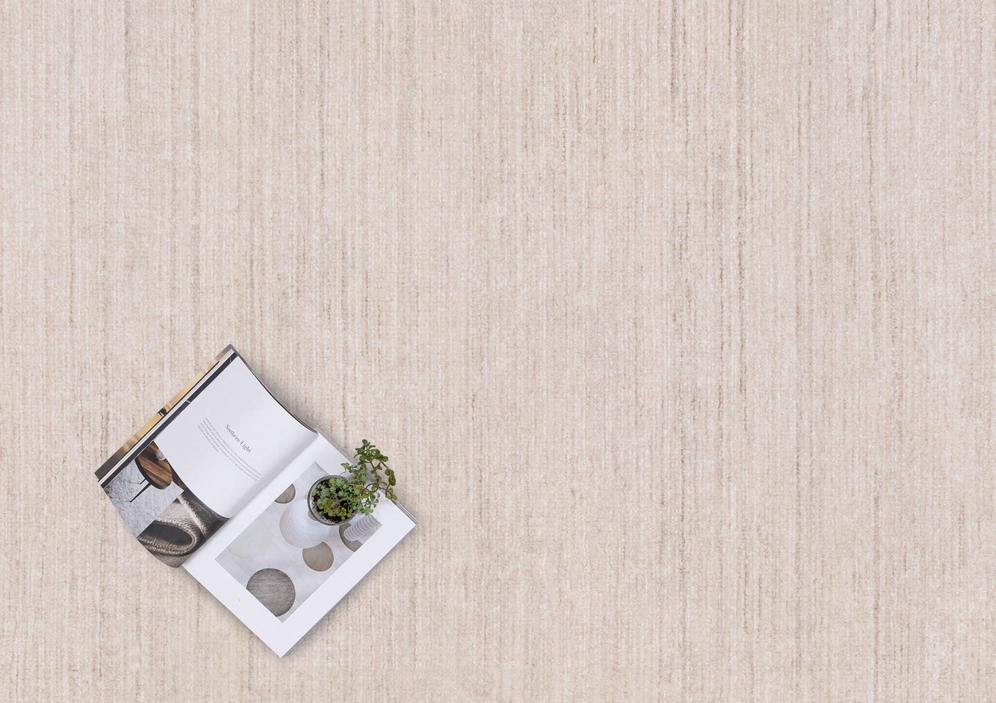 Anjo Beige Distressed Washable Rug