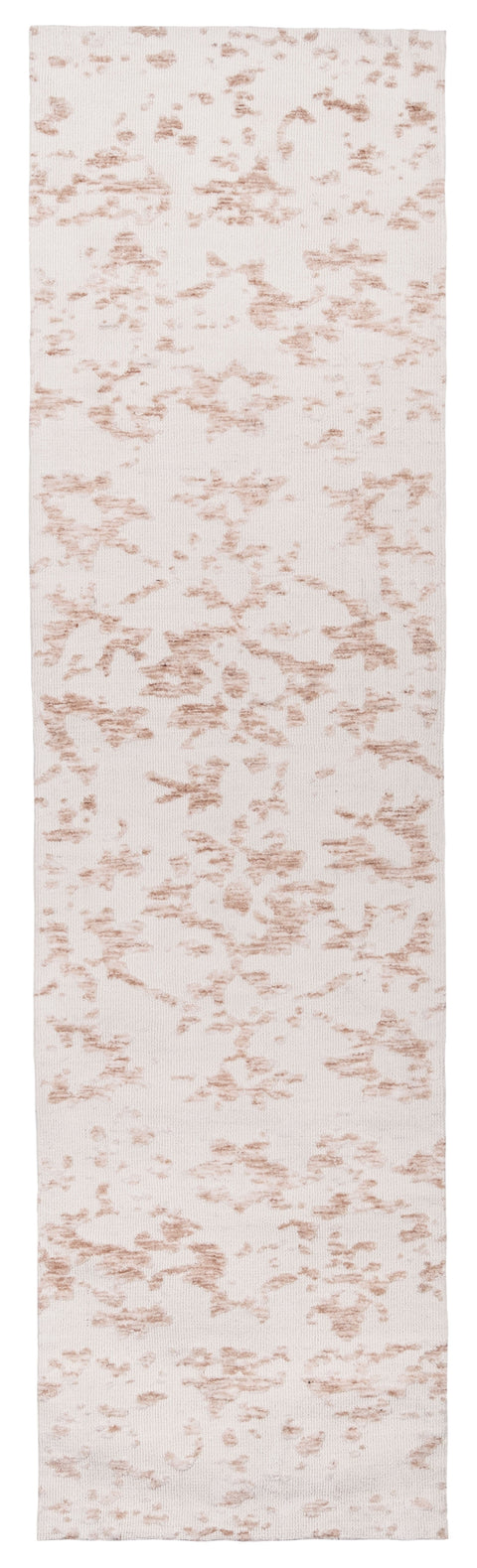 Aria Pink and Ivory Floral Transitional Runner Rug