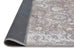 Ava Grey and Gold Traditional Distressed Washable Runner Rug