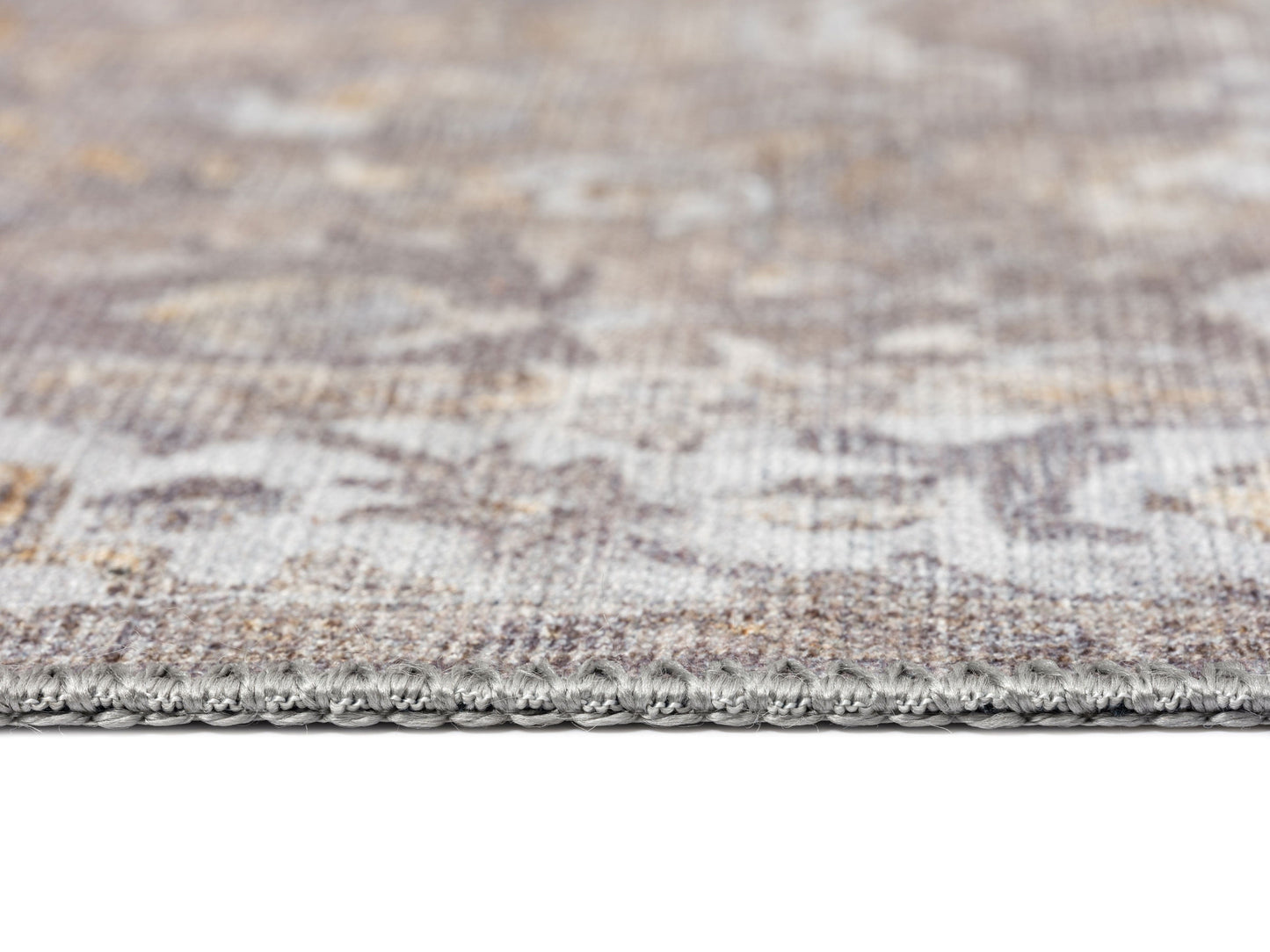 Ava Grey and Gold Traditional Distressed Washable Rug*NO RETURNS UNLESS FAULTY