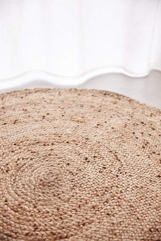 Sayulita Natural Hand-Braided Round Jute Rug