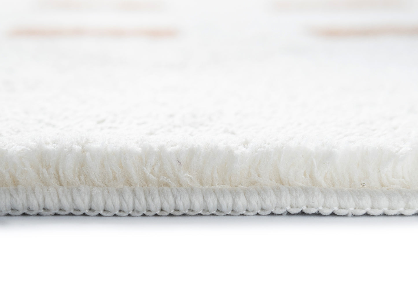 Balan Cream and Brown Rectangles Washable Rug