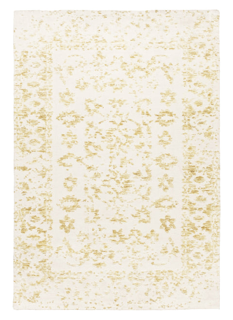 Belle Mustard and Ivory Floral Transitional Rug