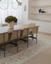 Cabanela Cream and Beige Distressed Washable Rug