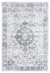 Cara Cream And Grey Transitional Medallion Rug