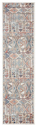 Cassie Orange And Blue Multi Color Tribal Runner Rug