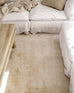 Claude Beige and Ivory Distressed Viscose Rug