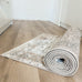 Constance Beige And Blue Distressed Floral Runner Rug
