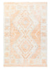 Dayanna Orange and Cream Tribal Washable Rug