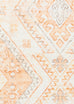 Dayanna Orange and Cream Tribal Washable Rug