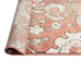 Gracie Peach Terracotta Transitional Floral Motif Rug