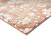 Gracie Peach Terracotta Transitional Floral Motif Rug