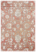 Gracie Peach Terracotta Transitional Floral Motif Rug