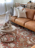 Gracie Peach Terracotta Transitional Floral Motif Rug