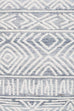 Hattie Blue and Ivory Transitional Tribal Rug