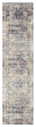 Huxley Blue and Purple Multi-Color Distressed Runner Rug