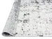 Imran Black Grey And Ivory Traditional Distressed Runner Rug