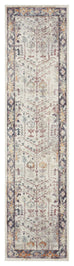 Indiana Blue and Purple Multi-Color Distressed Runner Rug