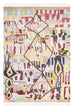 Izzie Red Yellow and Blue Abstract Tribal Indoor Outdoor Rug