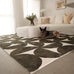 Jardime Green and Ivory Geometric Washable Rug