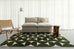 Jardime Green and Ivory Geometric Washable Rug