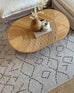 Junya Grey And Ivory Abstract Tribal Pattern Rug