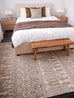 Kalena Brown and Ivory Transitional Tribal Rug