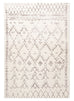 Karmina Brown and Cream Abstract Tribal Washable Rug