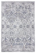 Lorna Grey Blue and Ivory Transitional Distressed Motif Rug