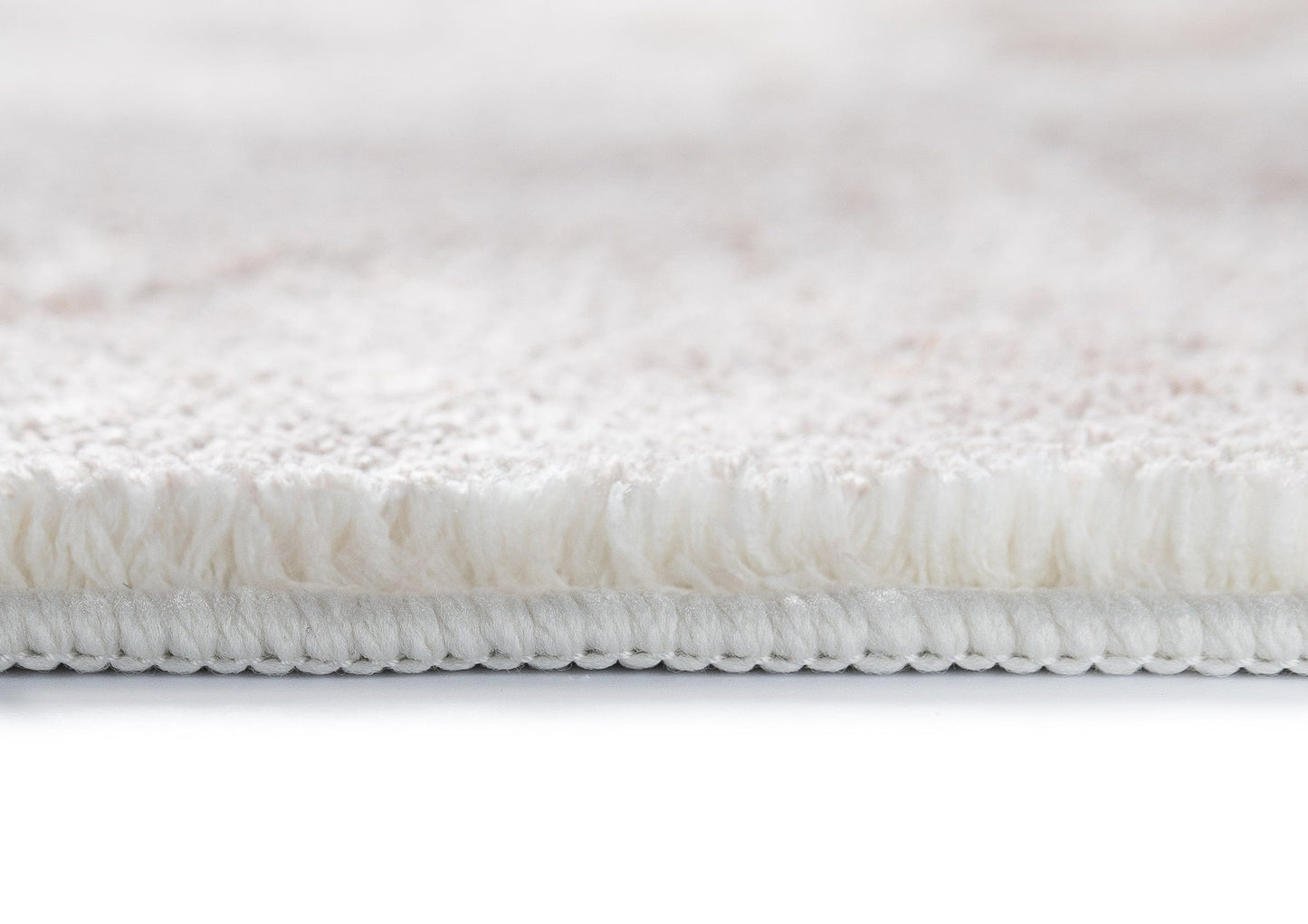 Mabay Beige Floral Medallion Washable Rug