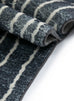Malha Black and Ivory Stripe Washable Rug
