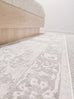 Maxime Grey and Ivory Distressed Floral Rug