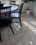 Moselle Beige and Brown Floral Distressed Round Rug