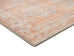 Narem Pink Orange and Blue Traditional Distressed Washable Runner Rug