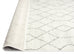 Neda Grey and Ivory Diamond Pattern Runner Rug