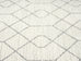 Neda Grey and Ivory Diamond Pattern Runner Rug