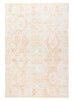 Neride Orange and Cream Tribal Washable Rug