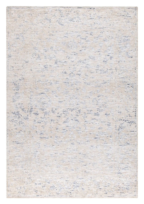Oriana Blue Ivory and Beige Floral Transitional Rug