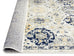 Priscilla Yellow and Navy Blue Floral Transitional Runner Rug