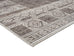 Raia Charcoal and Grey Tribal Distressed Washable Rug