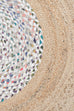 Ramona Multi-Color Round Jute Rug